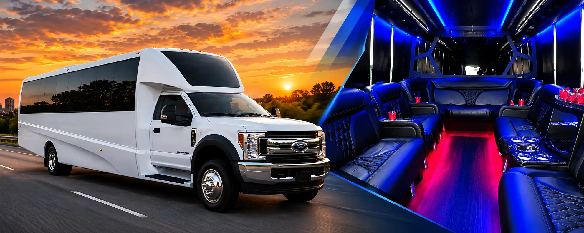 Party bus for Sonoma wine tour transportation