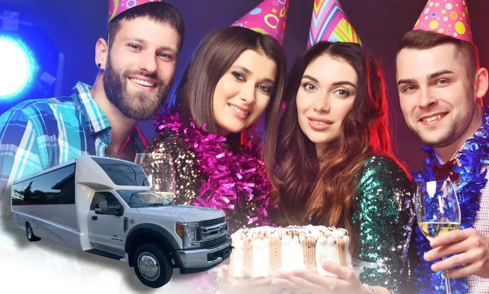 Party bus for a San Ramon birthday celebration